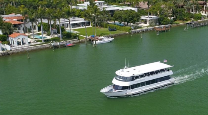 miami boat tour of millionaire' row