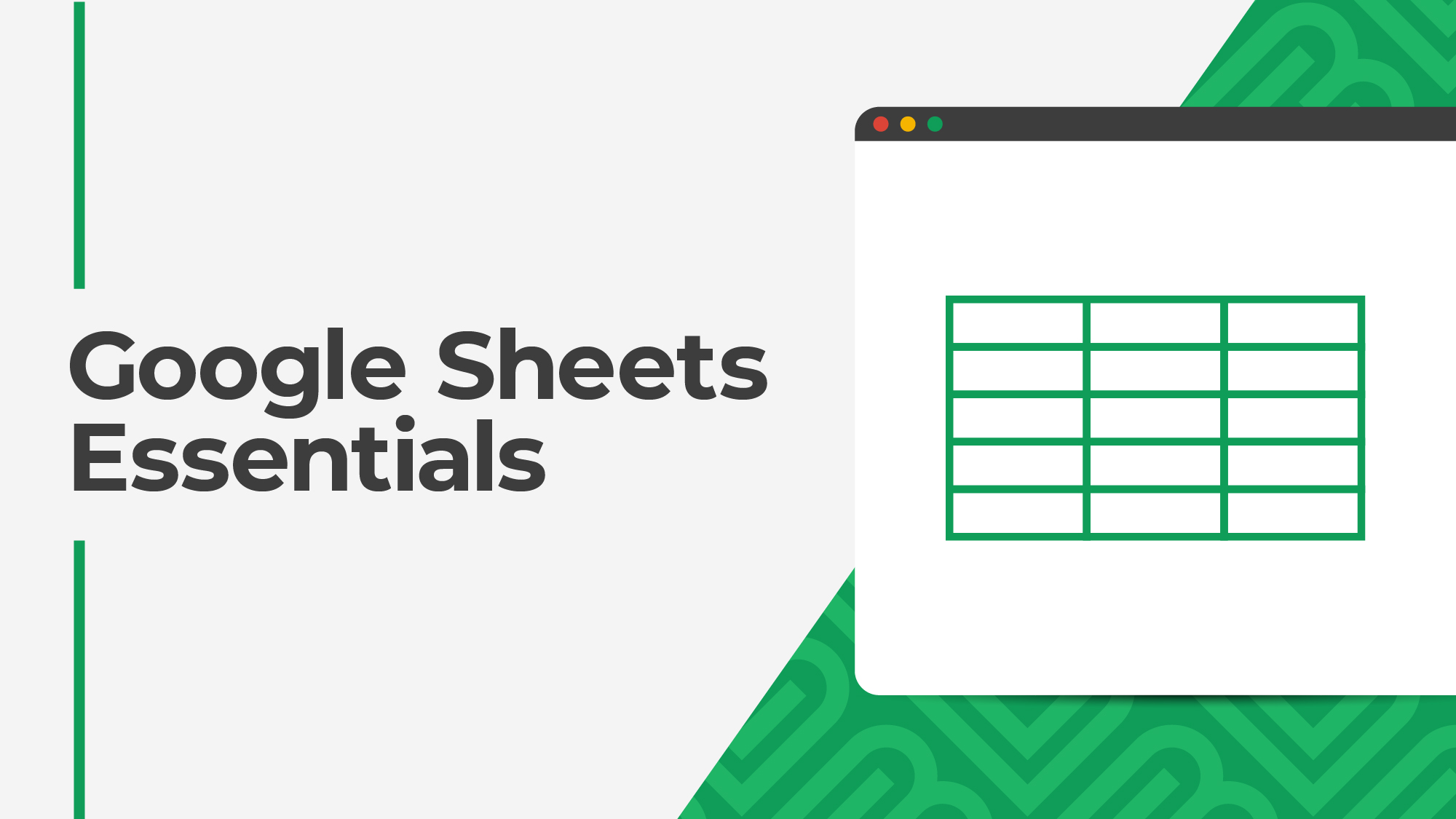 Product image for Google Sheets Essentials