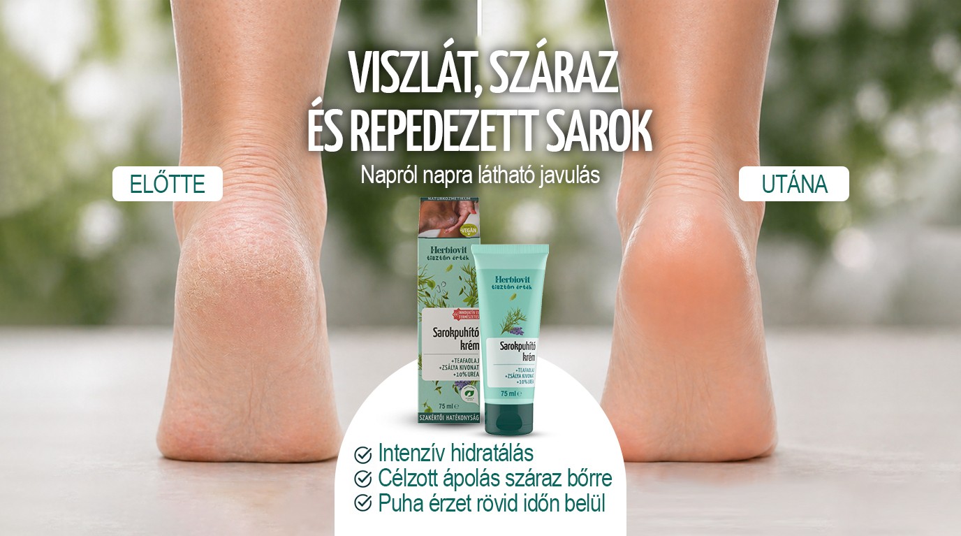 herbiovit sarokpuhito krem szaraz repedezett sarok apolasa elotte utana