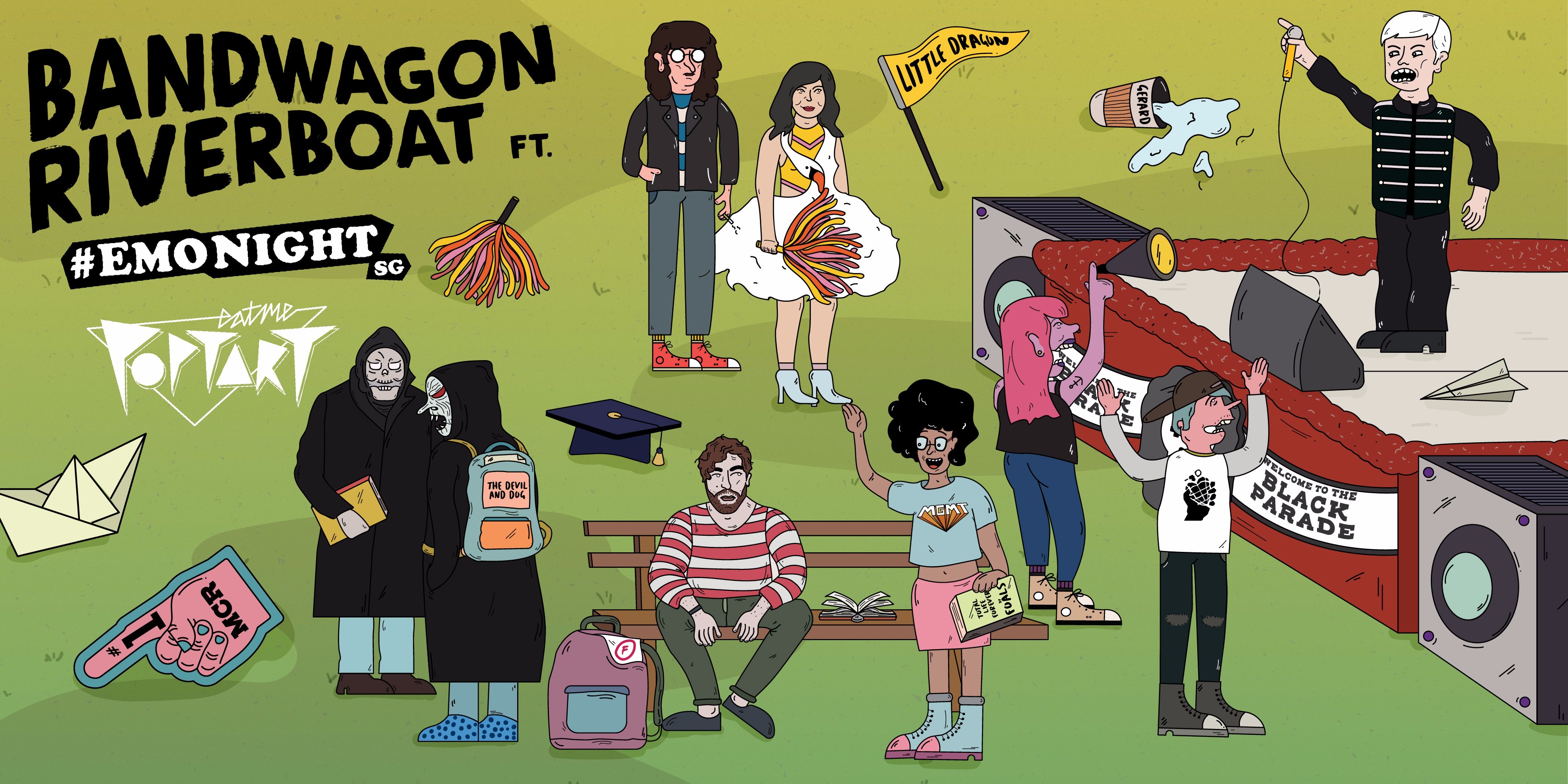 Bandwagon Riverboat goes back to school with EATMEPOPTART & EMONIGHTSG