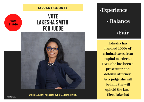 Lakesha Smith for Judge logo
