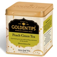 Peach Green Full Leaf Tea Tin Can By Golden Tips Tea from Golden Tips Tea