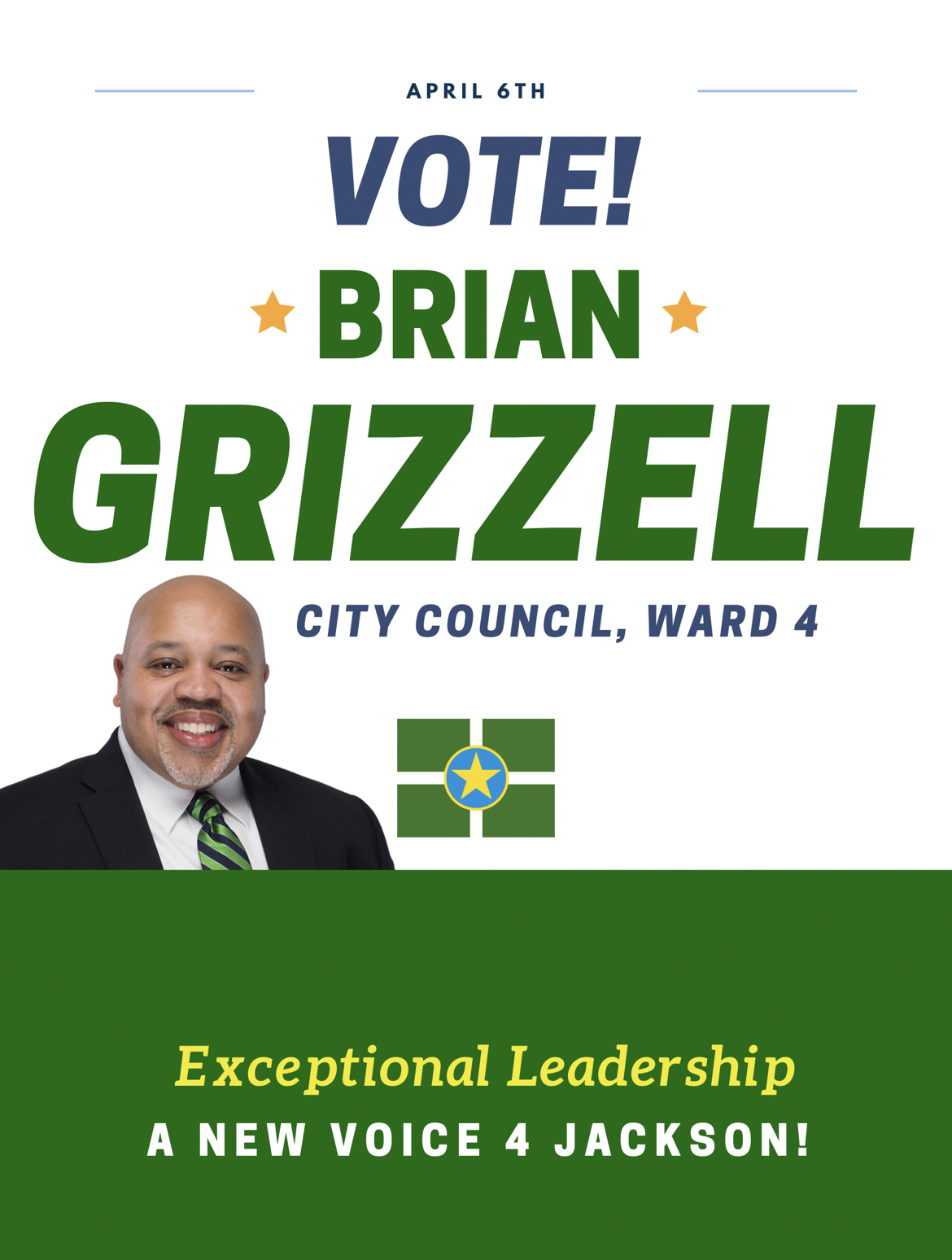 Brian Grizzell, Candidate for Jackson City Council, Ward 4 logo
