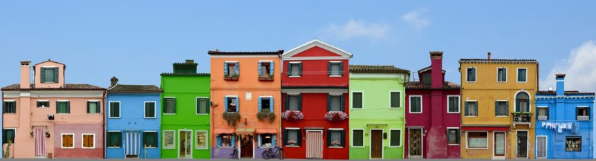 Coloured houses