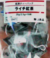 Lychee （ライチ紅茶） from Muji