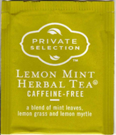 Lemon Mint Herbal Tea from Kroger Private Selection 