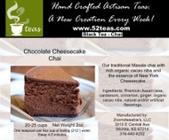 Chocolate Cheesecake Chai from 52teas