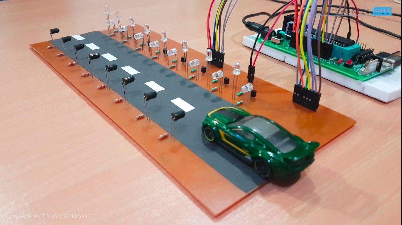 Street Lights Glow On Detecting Vehicles Movement | Electronics Hub