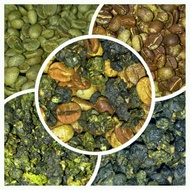 Home Roasted Jin Xuan Oolong and Brazilian Coffee from Liquid Proust Teas