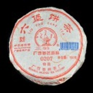 2013 Three Cranes "0207" Liu Bao Tea Cake * Wuzhou from Wuzhou Tea Factory (Yunnan Sourcing)