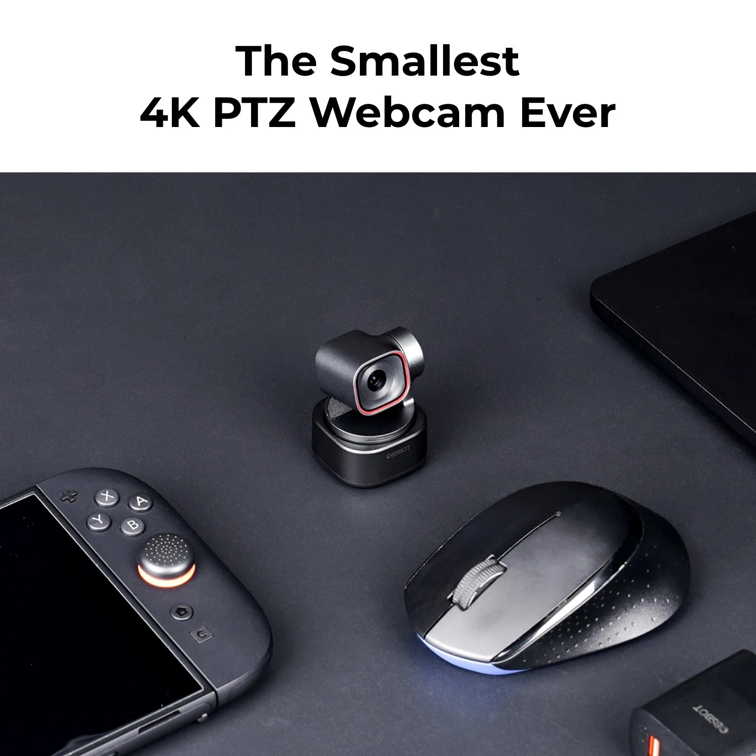 OBSBOT Tiny 3 4k PTZ Webcam - Micro Center