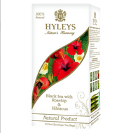 black tea with rosehips and hibiscus from Hyleys tea