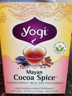 Mayan Cocoa Spice Tea by Yogi Tea — Steepster