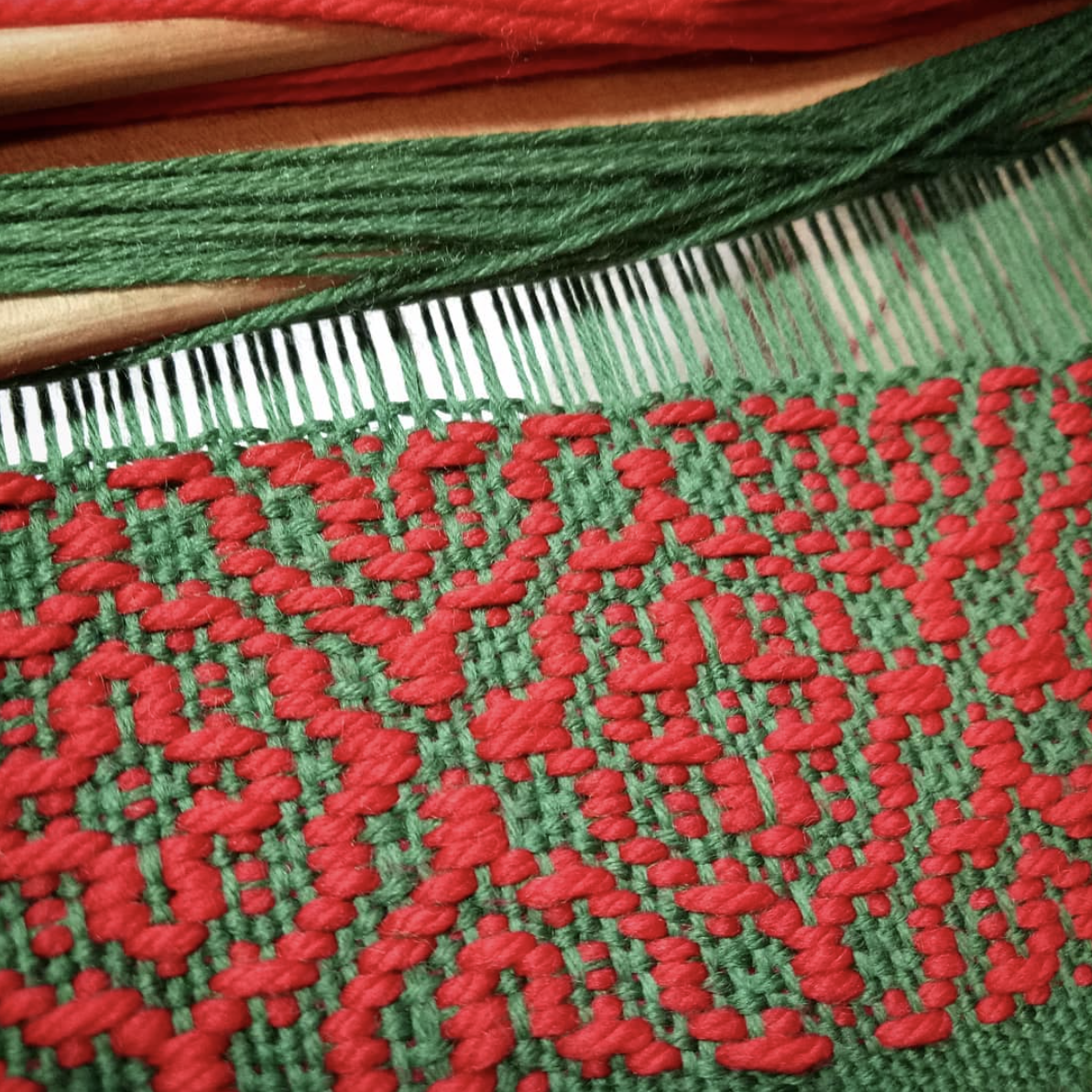 Overshot on a rigid heddle loom Kelly Casanova Weaving Lessons