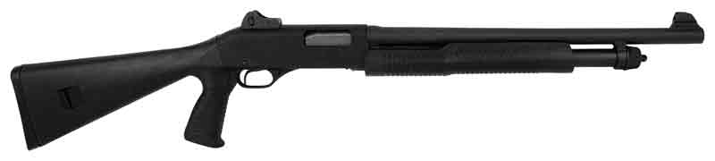 Stevens 19495 320 Security 12 Gauge 3″ 5+1 18.50″ Matte Blued Carbon Steel Barrel/Rec., Matte Black Fixed Pistol Grip Stock, Ghost Ring Sight Includes Fixed Cylinder Bore Choke | USA Gun Store
