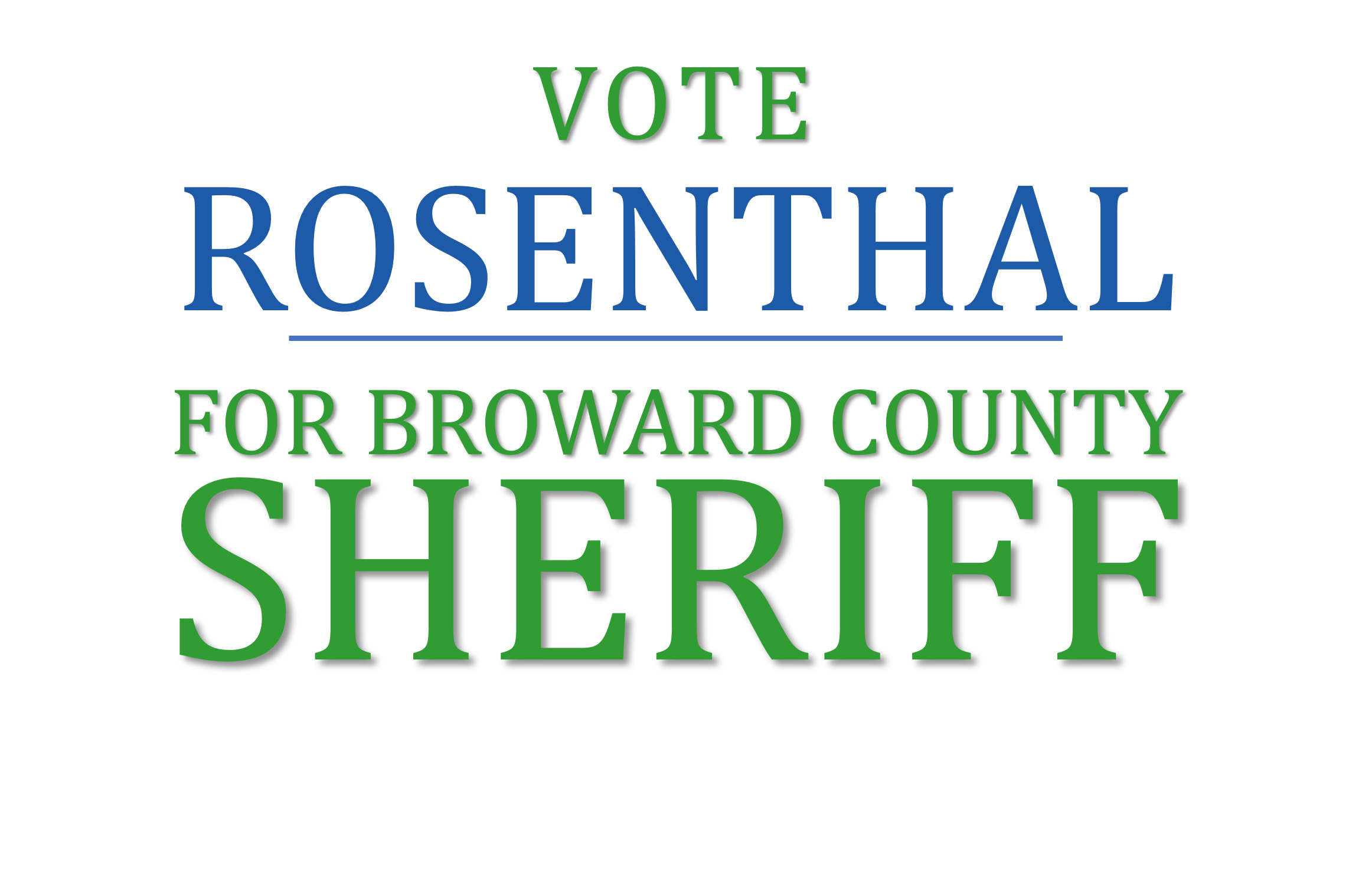 David L. Rosenthal for Broward Sheriff logo