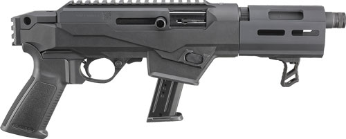 Ruger 29100 PC Charger  9mm Luger 6.50" Threaded Barrel 17+1, Black Hard Coat Anodized Finish, Glass