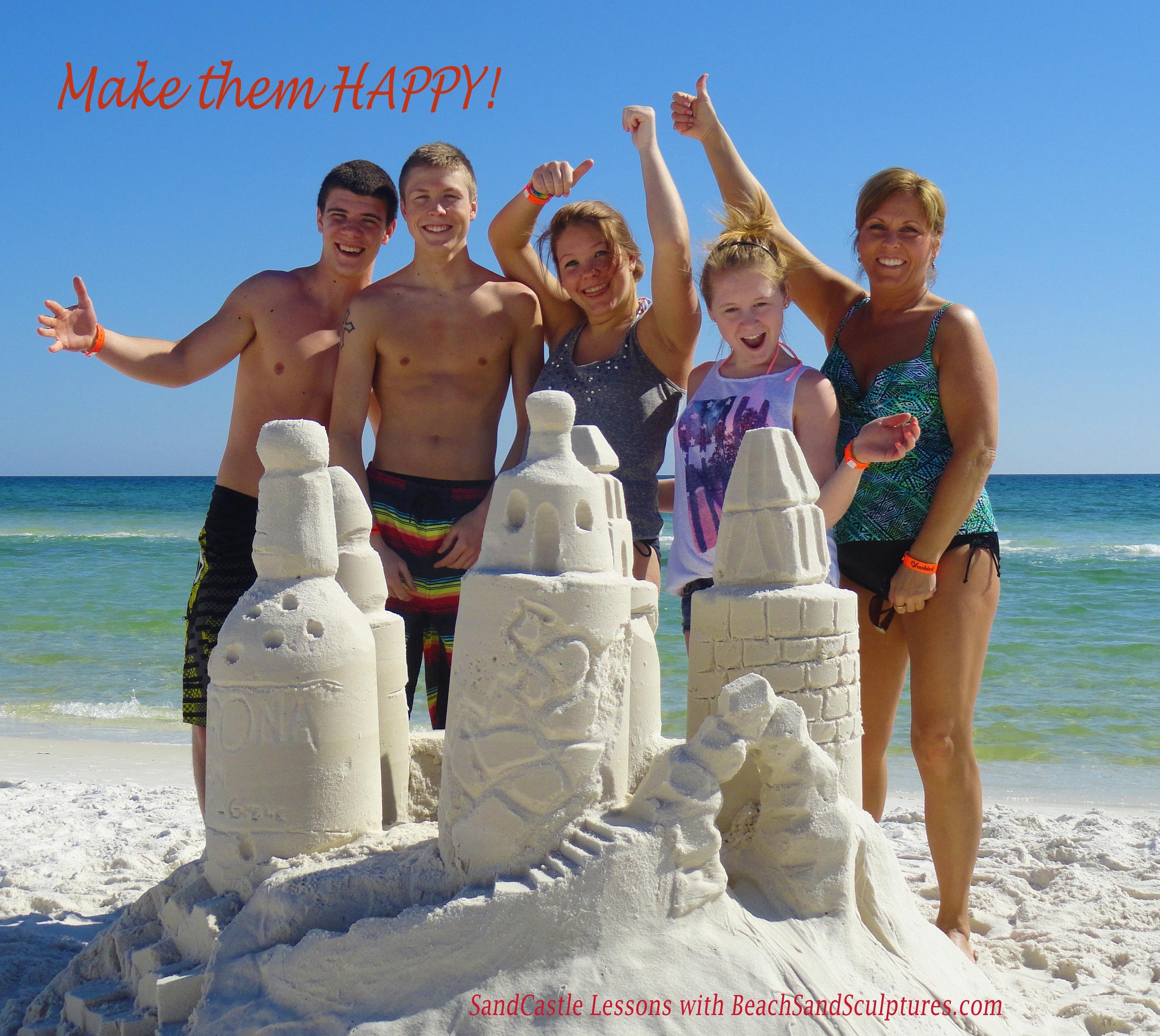 SandCastle Lessons with Beach Sand Sculptures on 30A Beaches - Destin