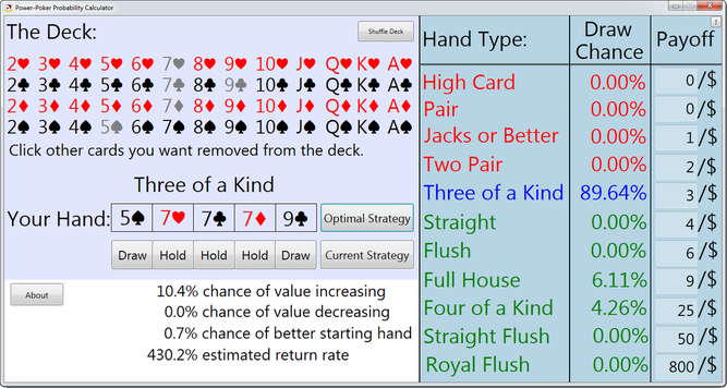 Texas poker hand odds calculator