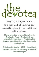 First Class Chai from The Devotea