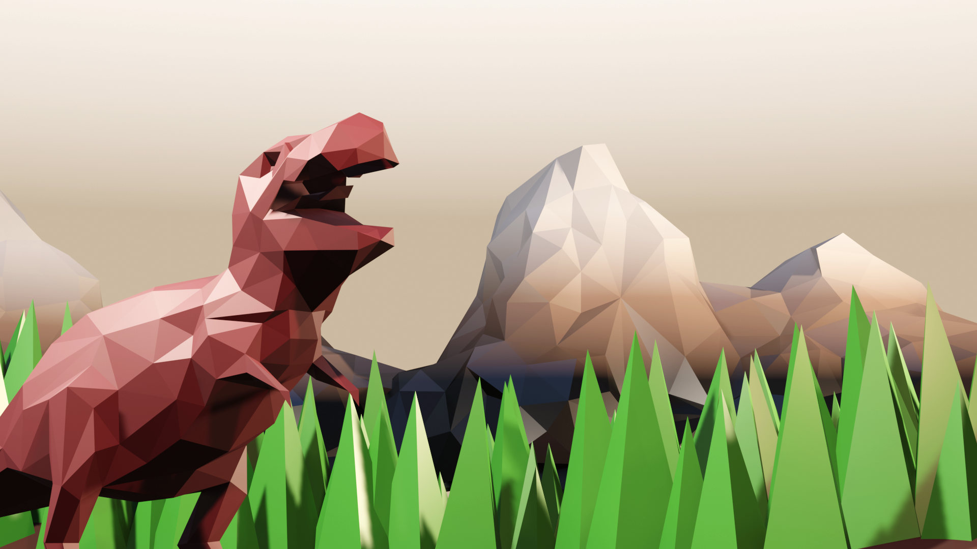 Create a Chrome Dino Game in Blender - 3D Modeling, @PSDPRO