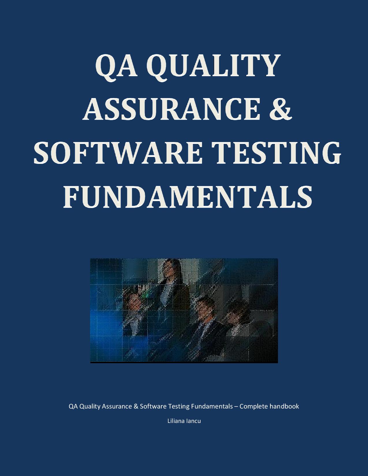 Ebook QA Quality Assurance & Software Testing Fundamentals AMRO IT