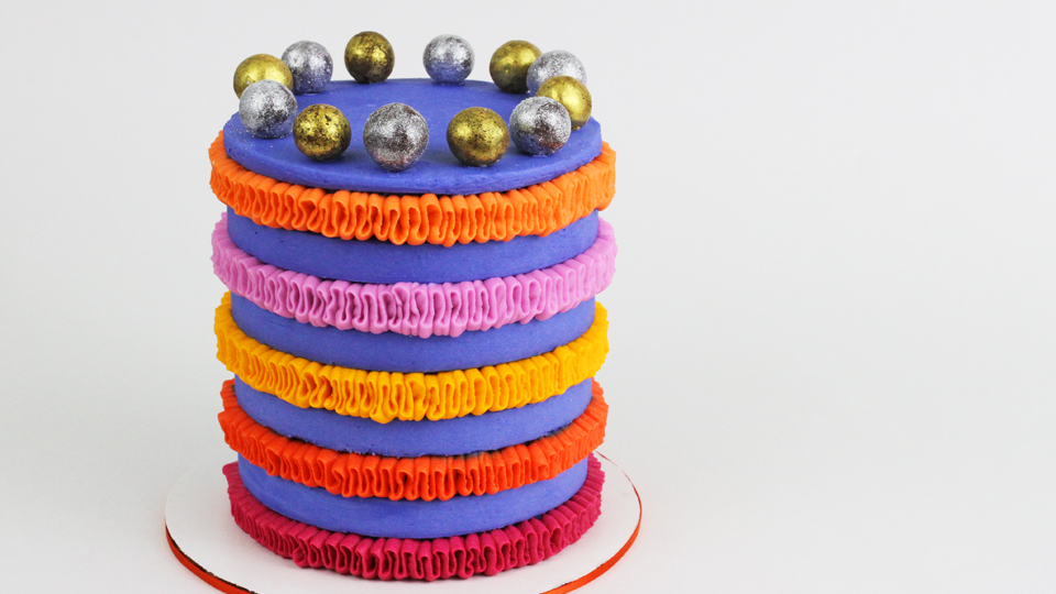 Product image for *Ruffle Striped Cake MiniCourse
