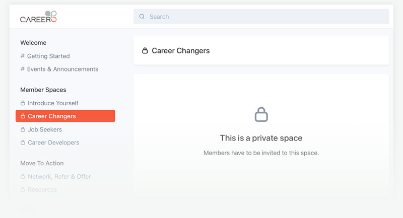 Screenshot of a paid member CPQ:HQ space