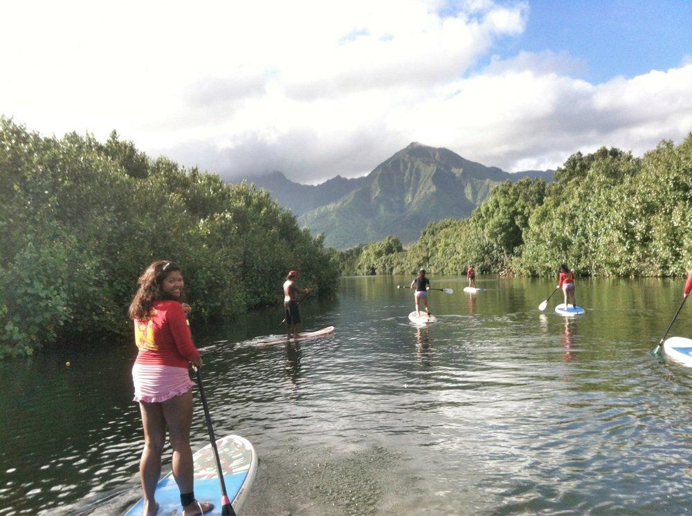SUP Lessons with Hawaiian Surfing Adventures in Hanalei - Lihue