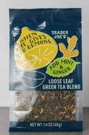 When Life Gives You Lemons Add Mint & Ginger from Trader Joe's