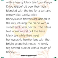 Honeysuckle & Grapefruit from Handmade Tea