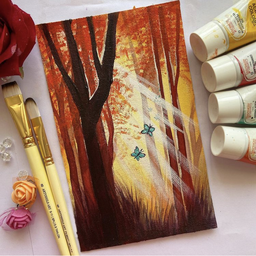 10 SUPER EASY ACRYLIC PAINTINGS FOR ABSOLUTE BEGINNERS WITH ARTYSHILS
