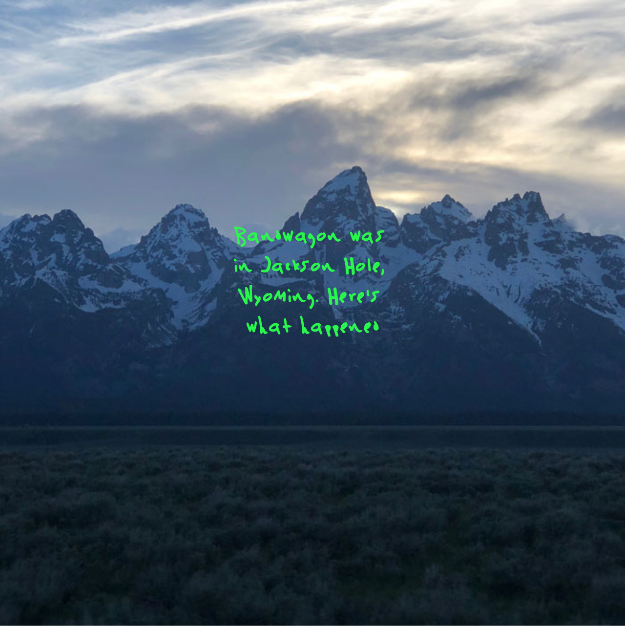 A firsthand account of Kanye West's release of ye in Jackson Hole, Wyoming