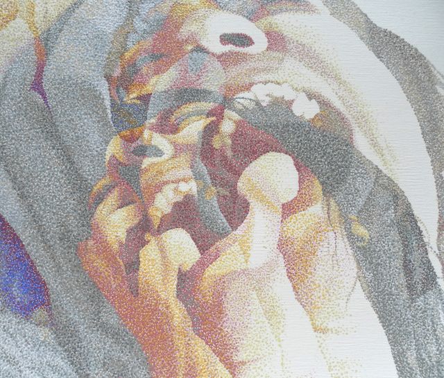 image: JoKa pointillist dotart dotted seurat dotting dotwork detail