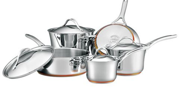 Anolon - Nouvelle Copper Stainless Steel Cookware Set 5pc (Peter's of Kensington)
