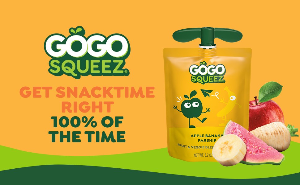 GoGo Squeez Dinosaurz Fruit and Veggies Variety Pack, Snack on the