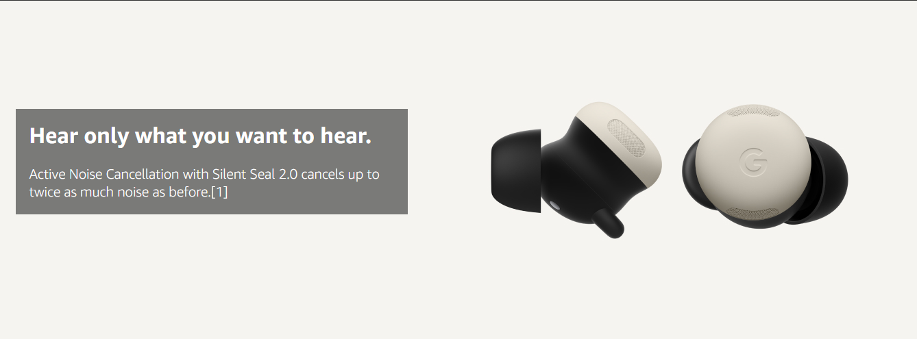 Google Pixel Buds Pro 2 Wireless buds with Active Noise