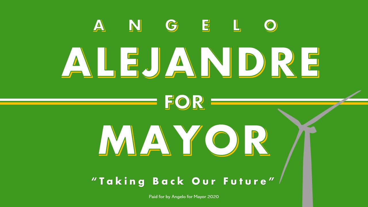 Angelo Alejandre for Mayor 2020 logo