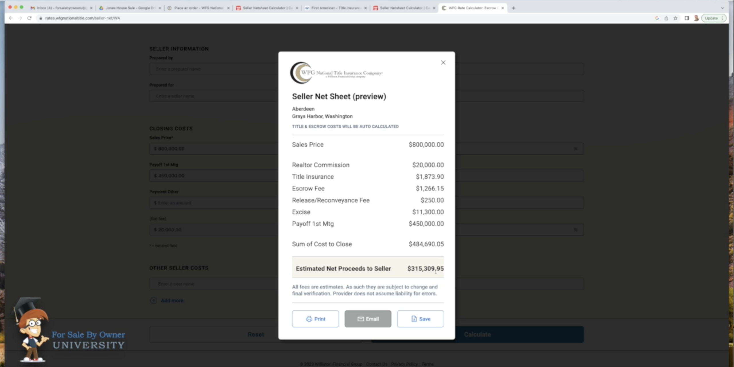 For Sale By Owner Tips, how to find out how much you will make on your sale.