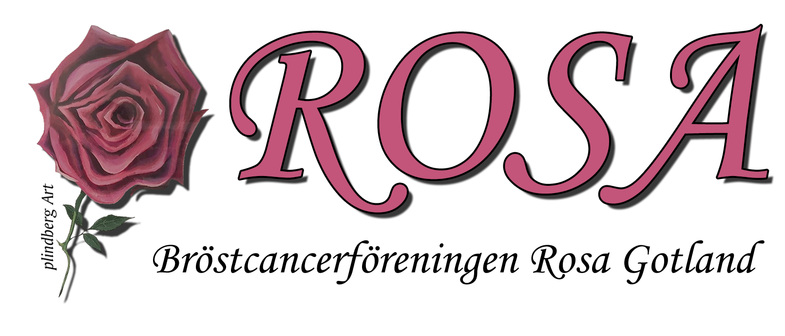 Bröstcancerföreningen Rosa Gotland logo