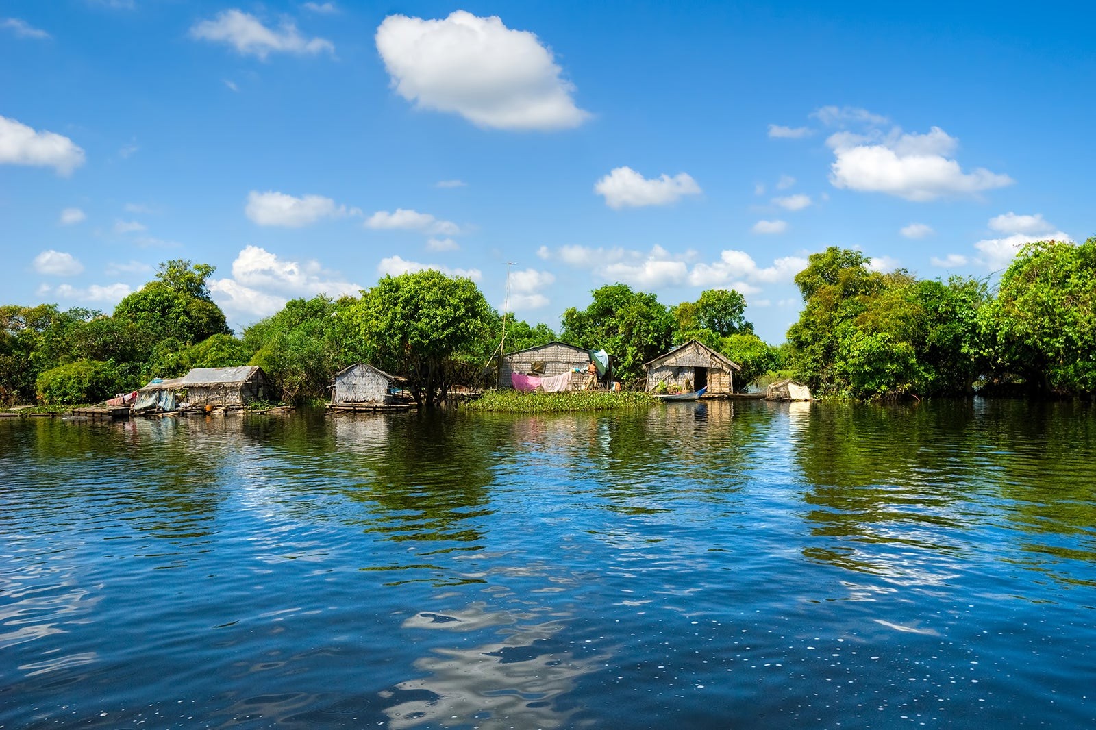 Boat Ride on Tonle Sap Lake Fly to Sihanoukville and Speeboat to Koh Rong Island