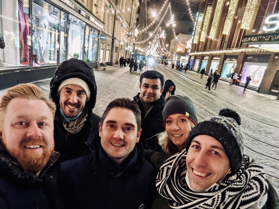 Imburse Executive team in a very cold Helsinki!