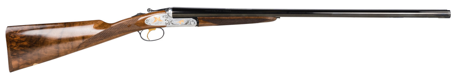 Italian Firearms Group Iside Prestige Deluxe 28″ 12 Gauge Shotgun 3″ Side by Side, Brown – FR-ISPRDL-1228