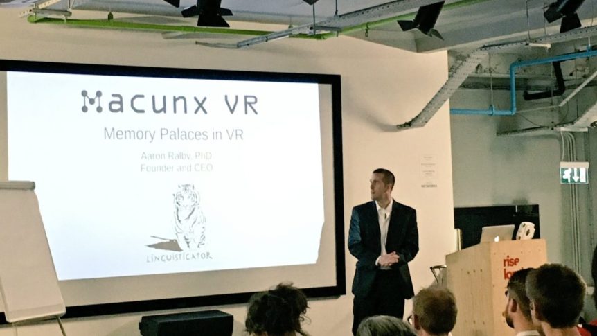 Dr Aaron Ralby at Macunx VR Launch Event