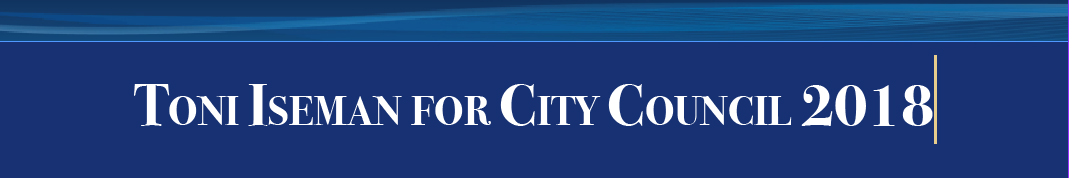Toni Iseman for City Council 2018 logo