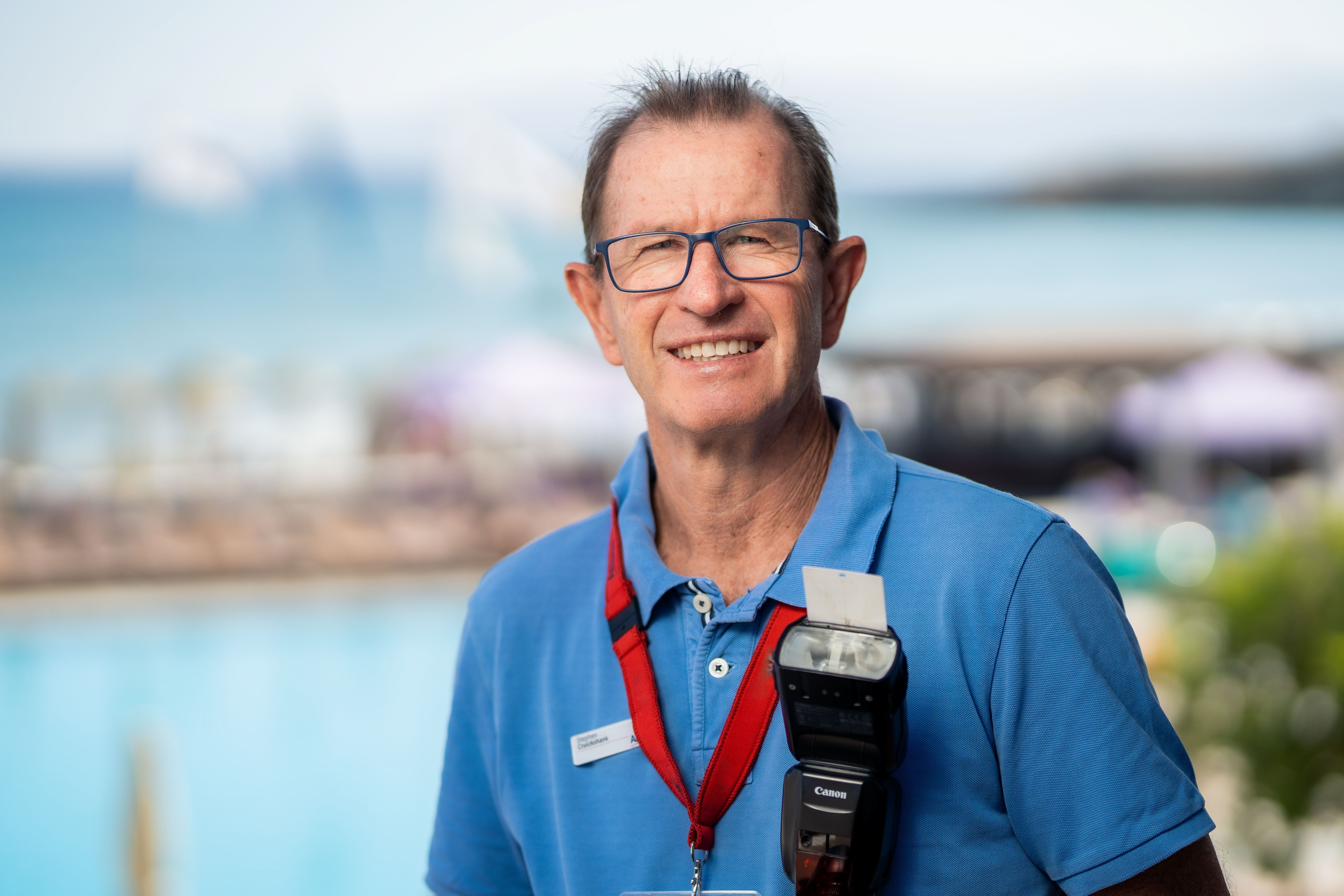 Profile photo of Stephen Cruickshank of StephenC Photography on site in Crete. Photo by Taras Bezpalyi