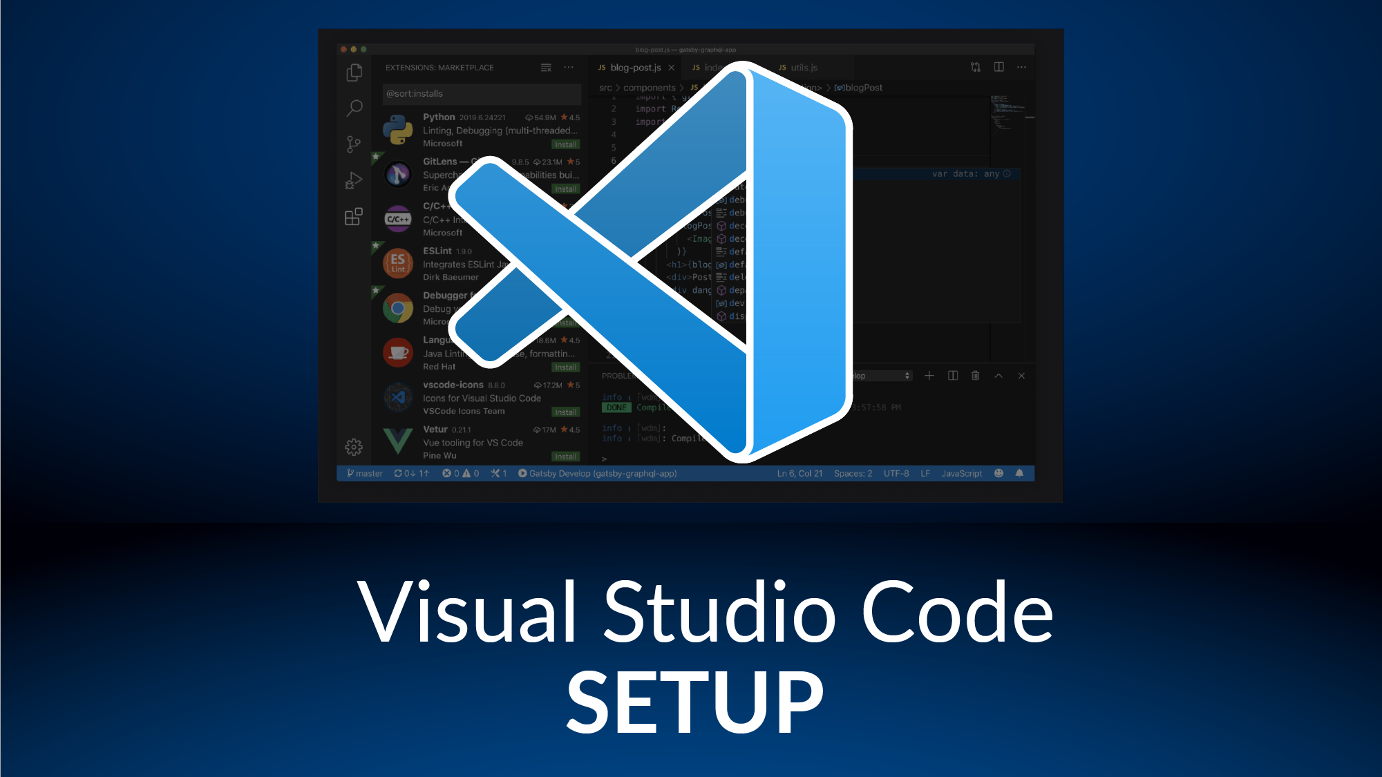Vscode setup the good code