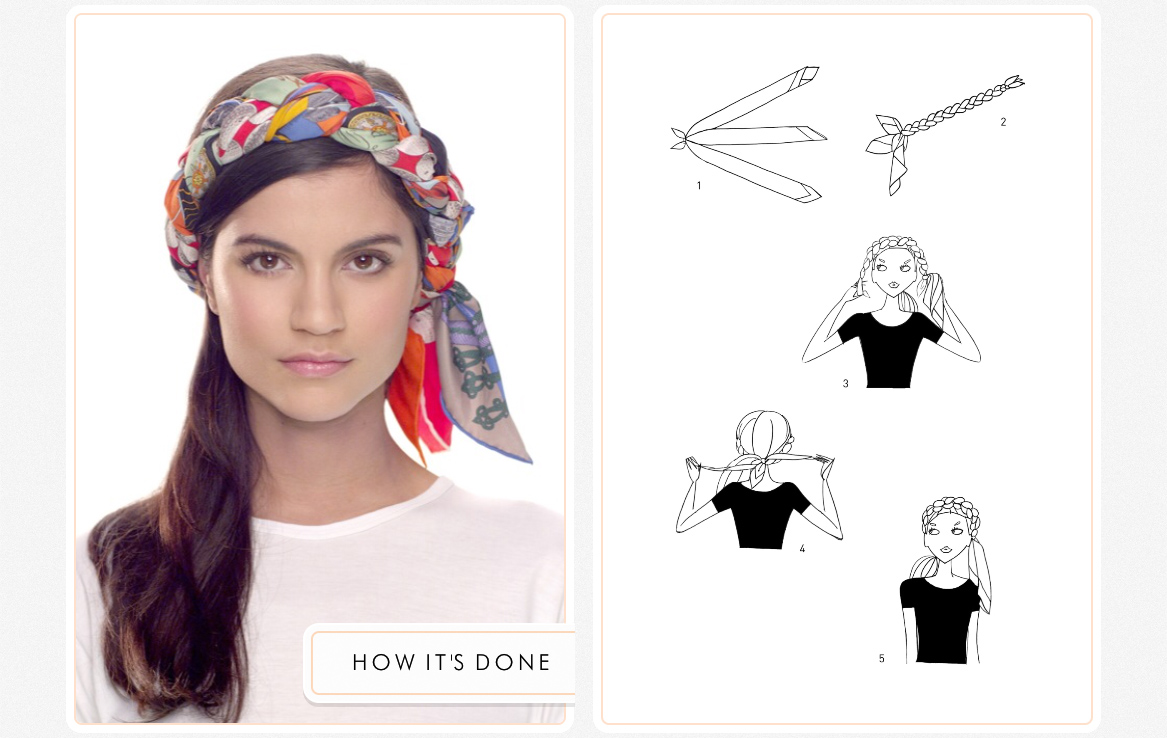 Cómo anudar un pañuelo para la cabeza