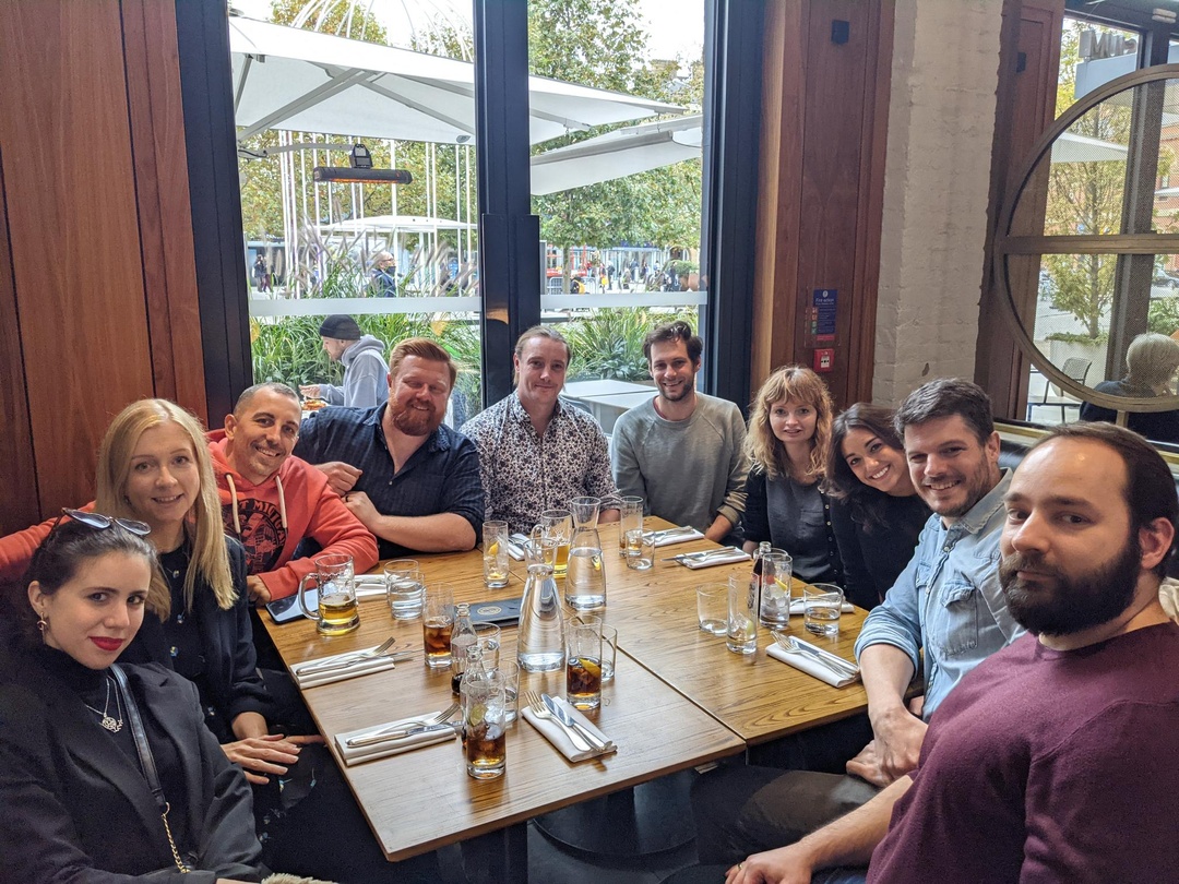 A team lunch in London
