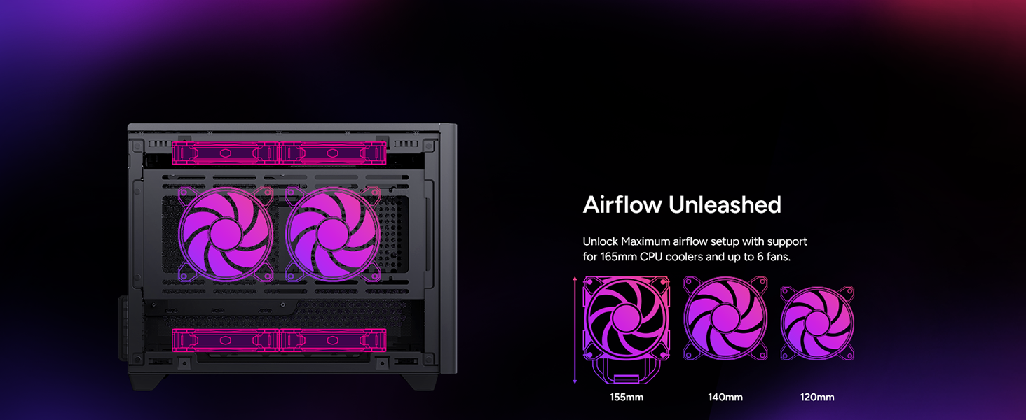 超安い価格 NR200 ブラック + CPU ファン RGB Cooler Master NR200 SFF Small Form Factor Mini-ITX Case with